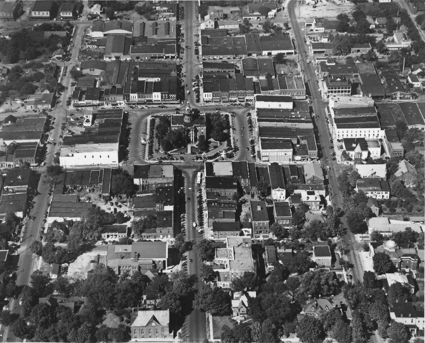 cropped from TSLA Nelson homes, Historic homes, Aerial view